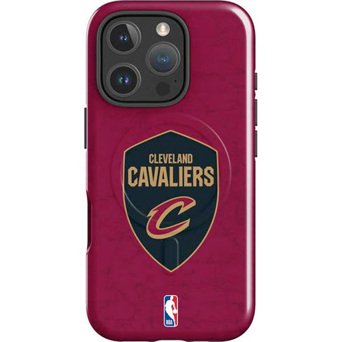 NBA Cleveland Cavaliers Distressed iPhone 16 Pro Magsafe Impact Case